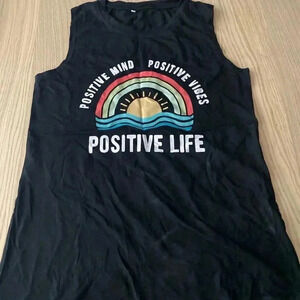 🆕Positive Life Graphic Tank Top M🆕